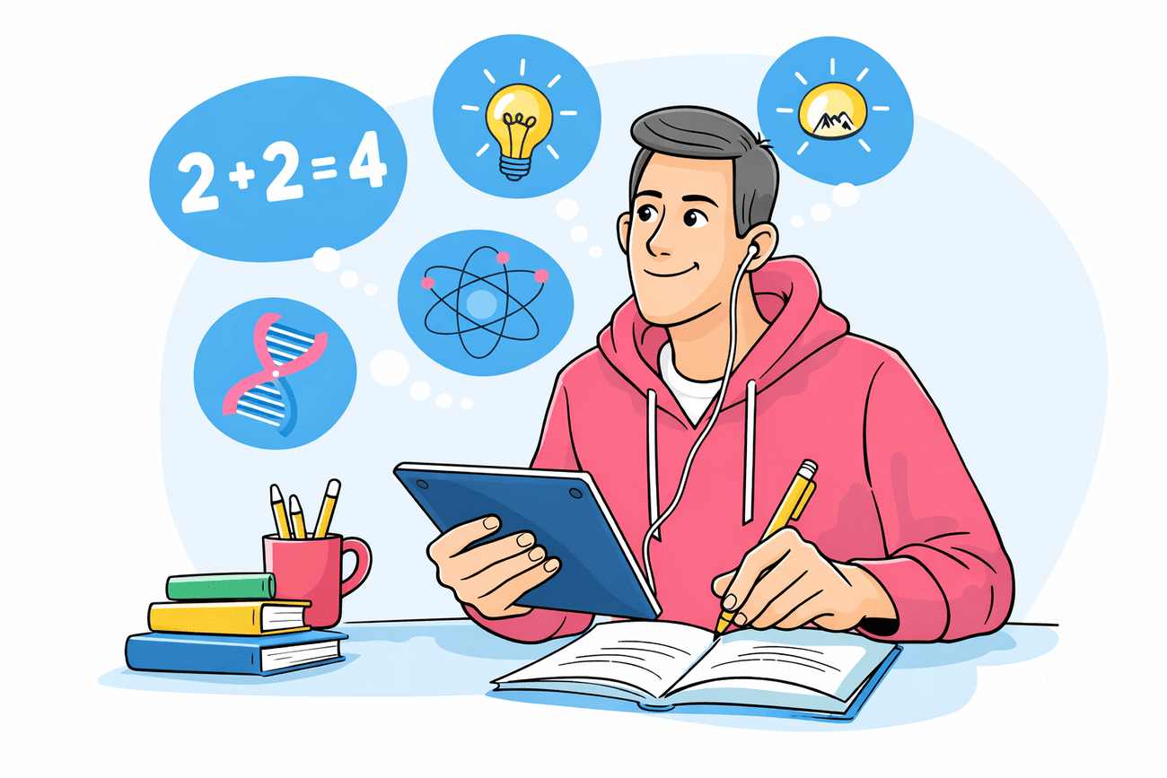 Иллюстрация глагола learn